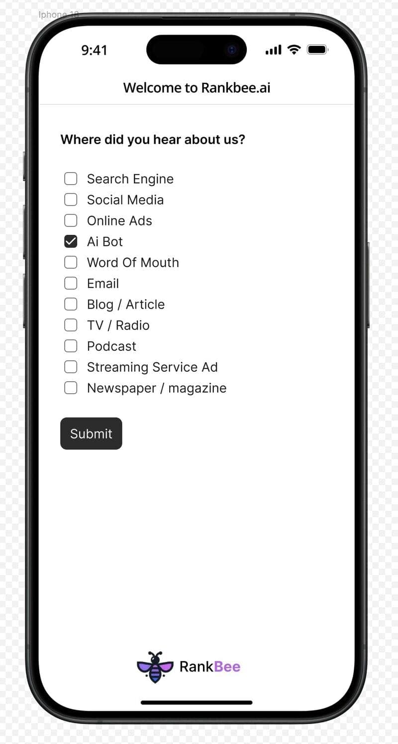 Where did you hear about us?